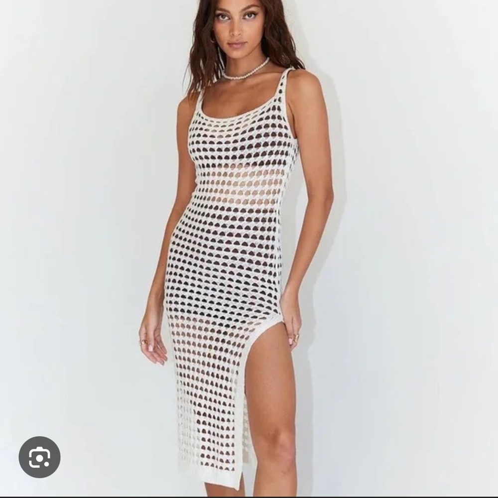 Princess Polly White Crochet Dress